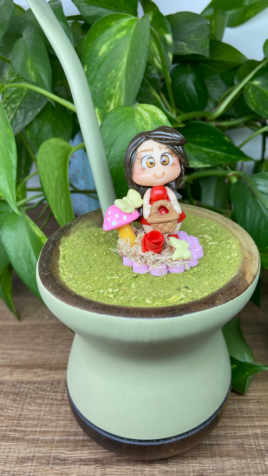 Boneca Cestinha| enfeite de chimarrão