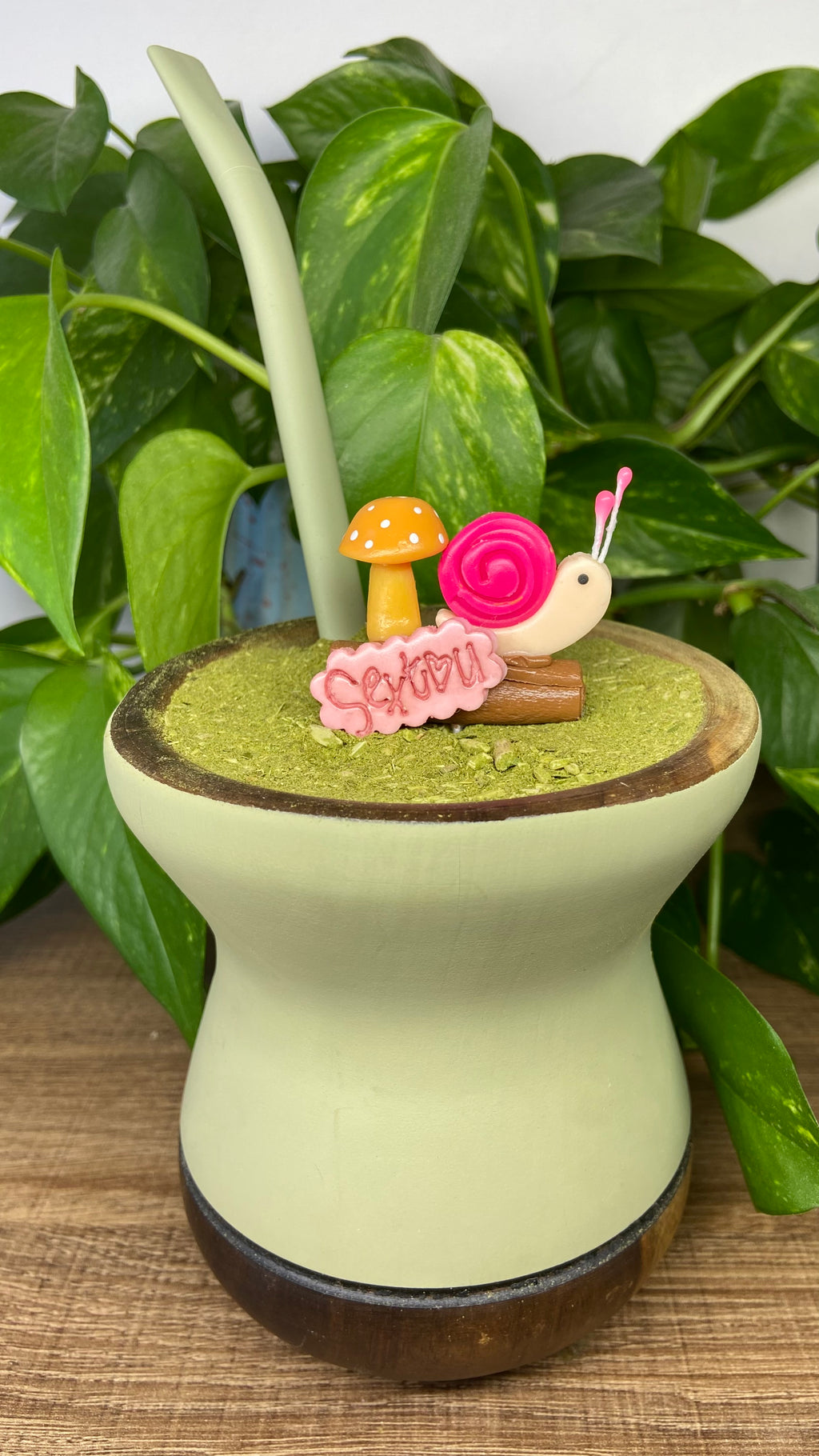 Sextou caracol| enfeite de chimarrão