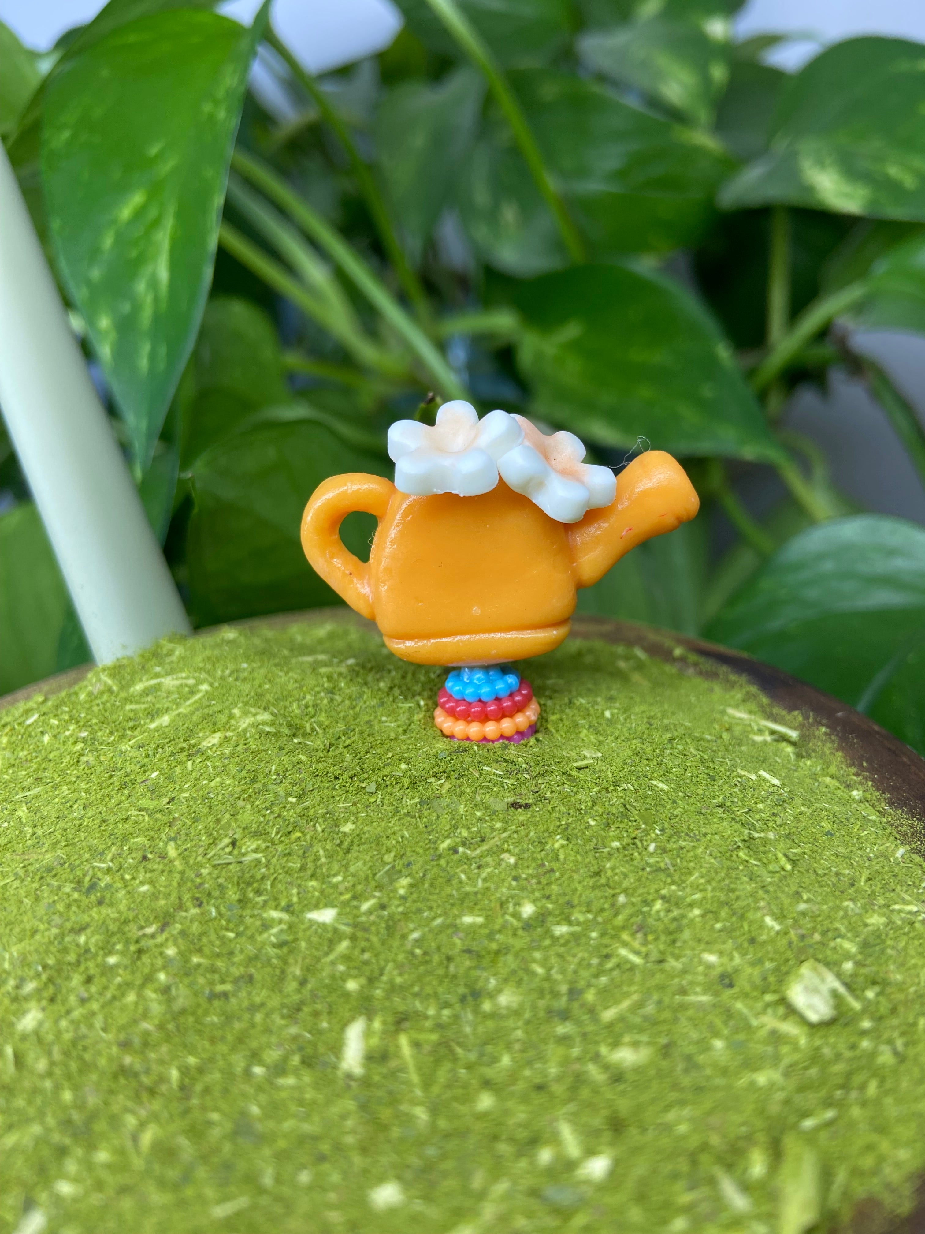 Regadorzinho com flor | enfeite de chimarrão