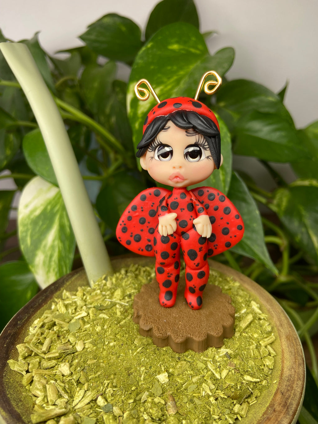 Boneca Maria Joaninha  | enfeite de chimarrão