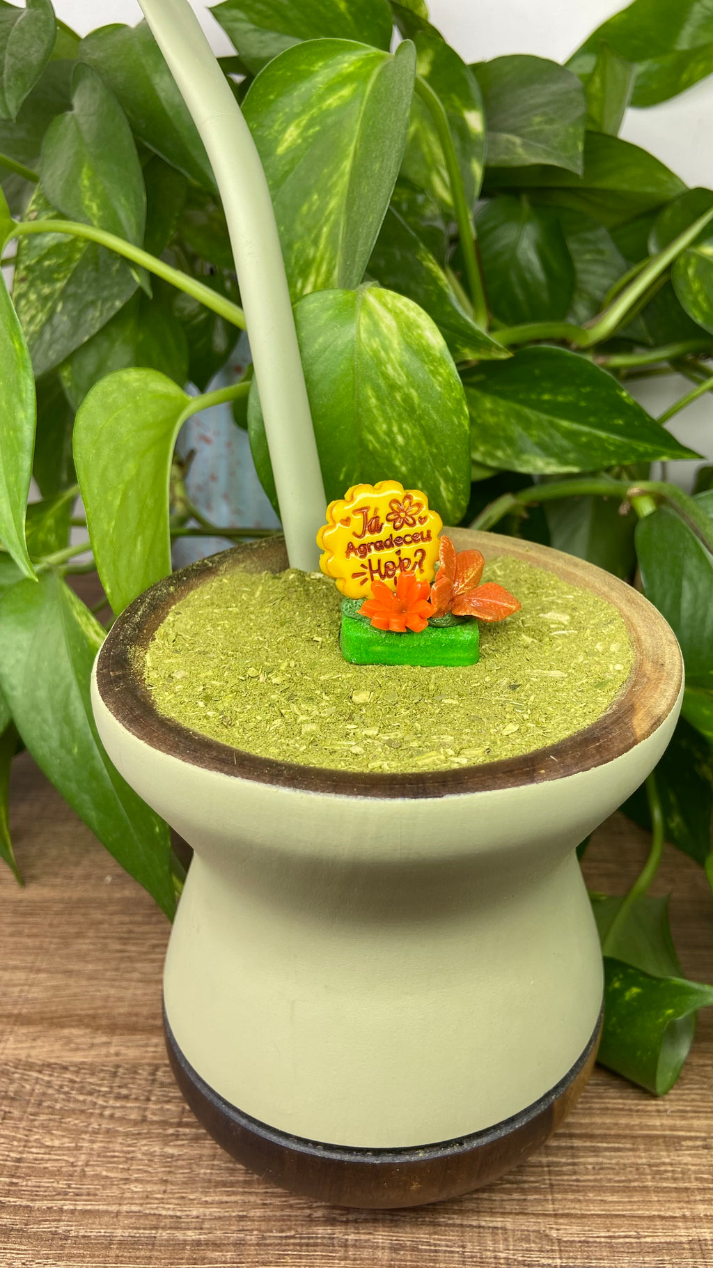 Já agradeceu hoje? Pequeno| enfeite de chimarrão