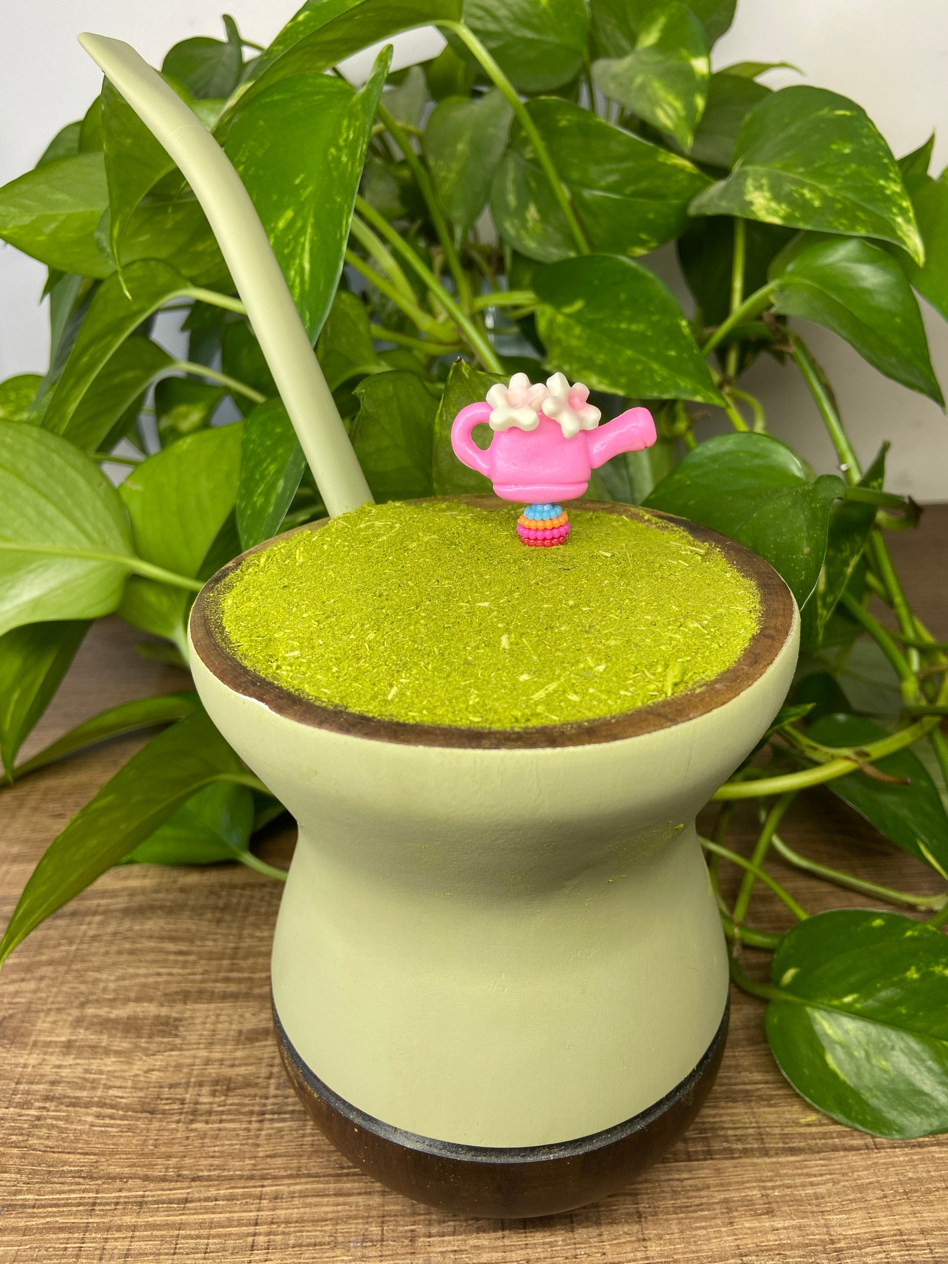 Regadorzinho com flor | enfeite de chimarrão