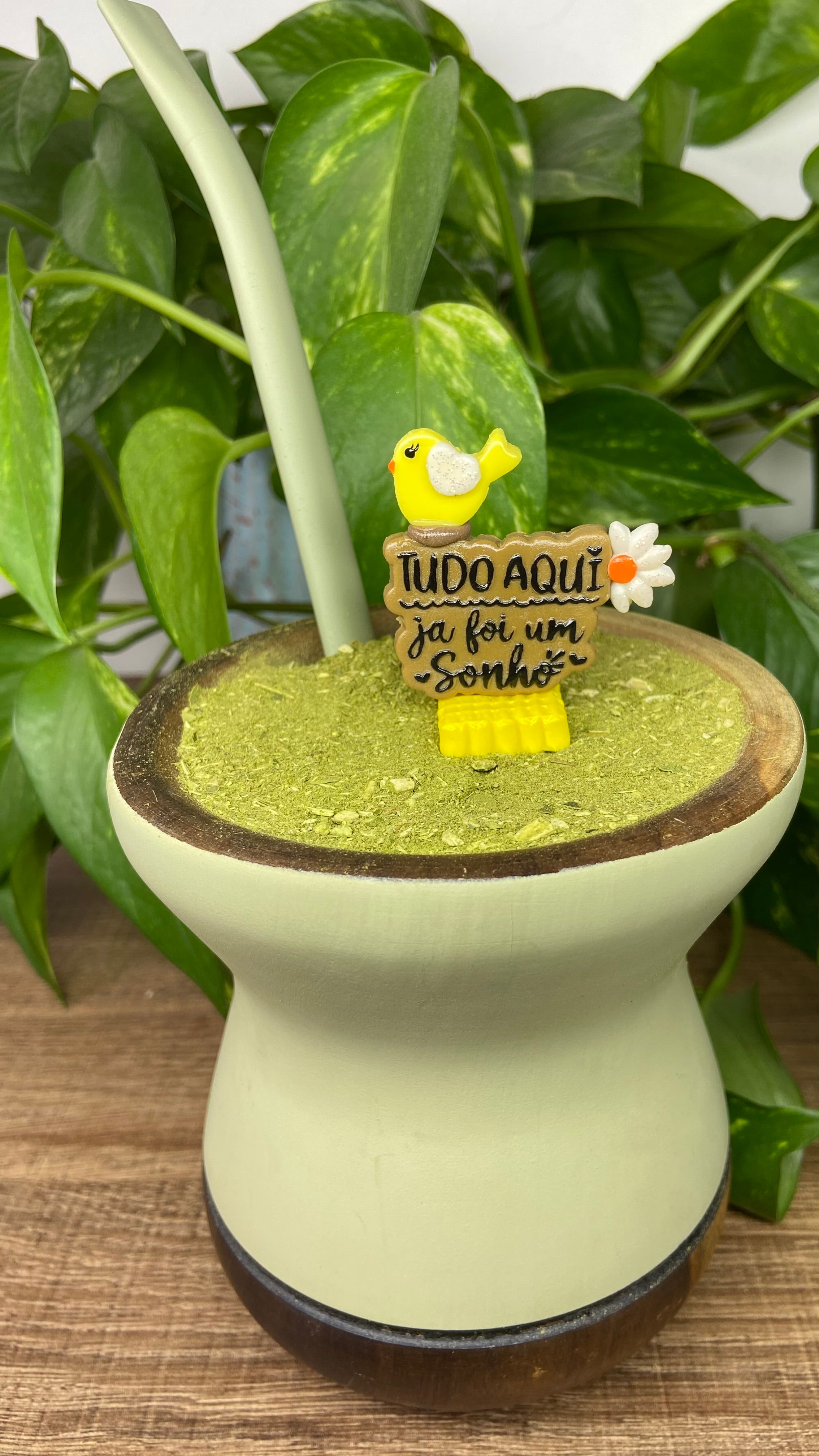 Tudo aqui já foi um sonho | enfeite de chimarrão