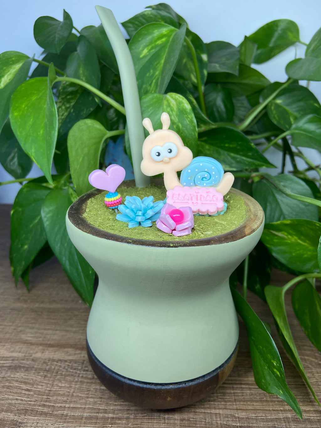 Caracol Gratidão | enfeite de chimarrão