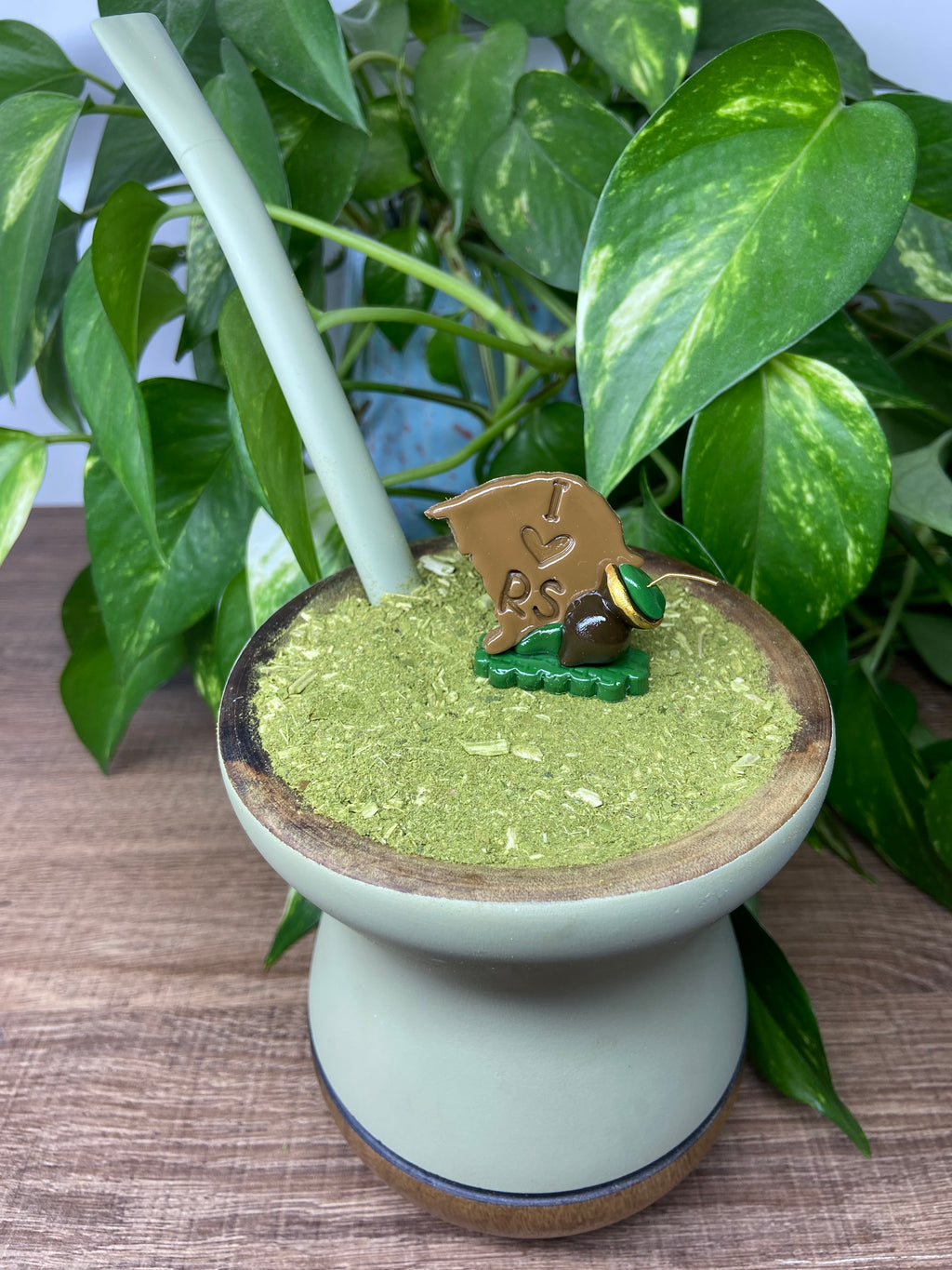 I love RS | enfeite de chimarrão