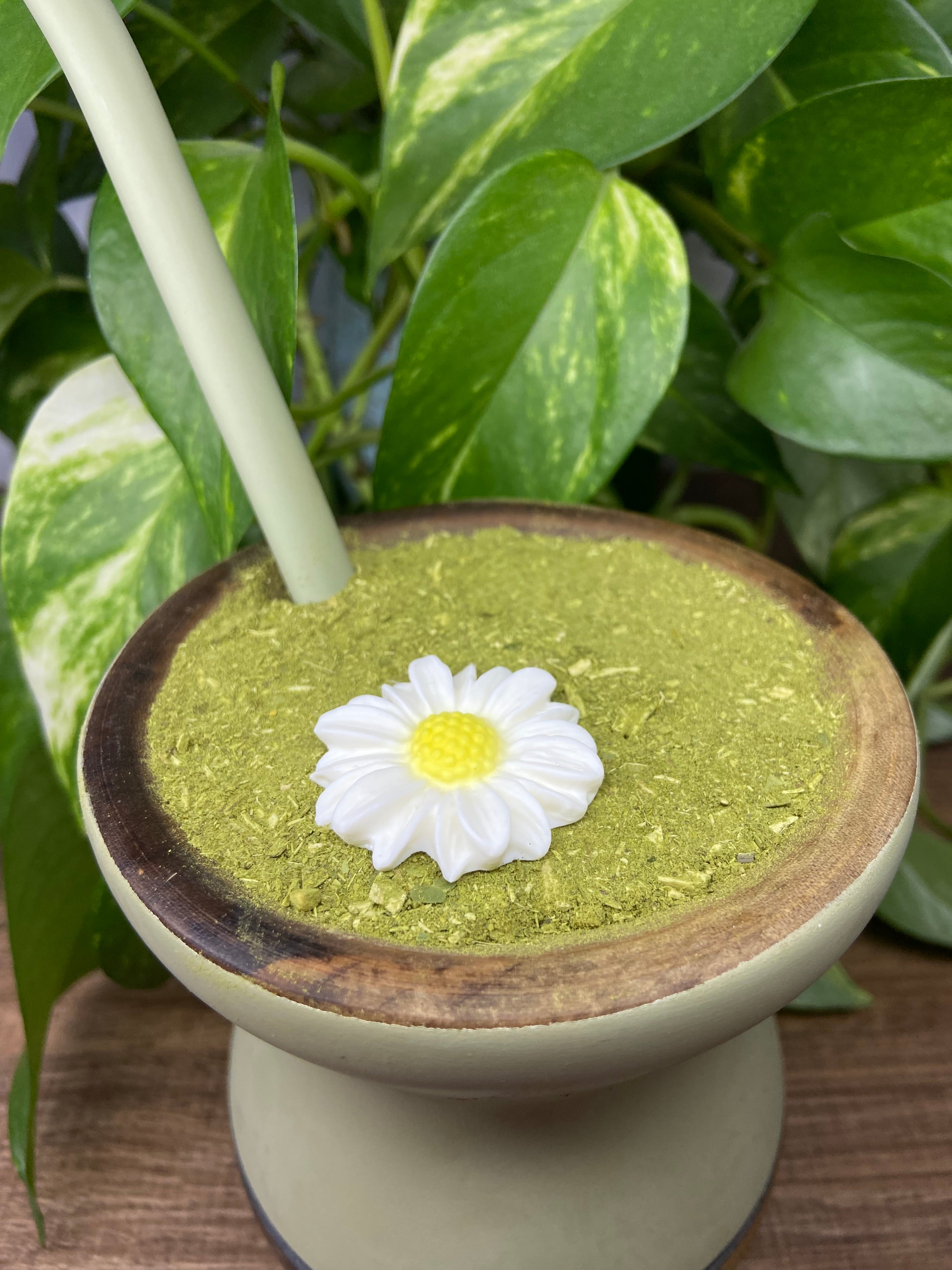 Flor margarida média| enfeite de chimarrão