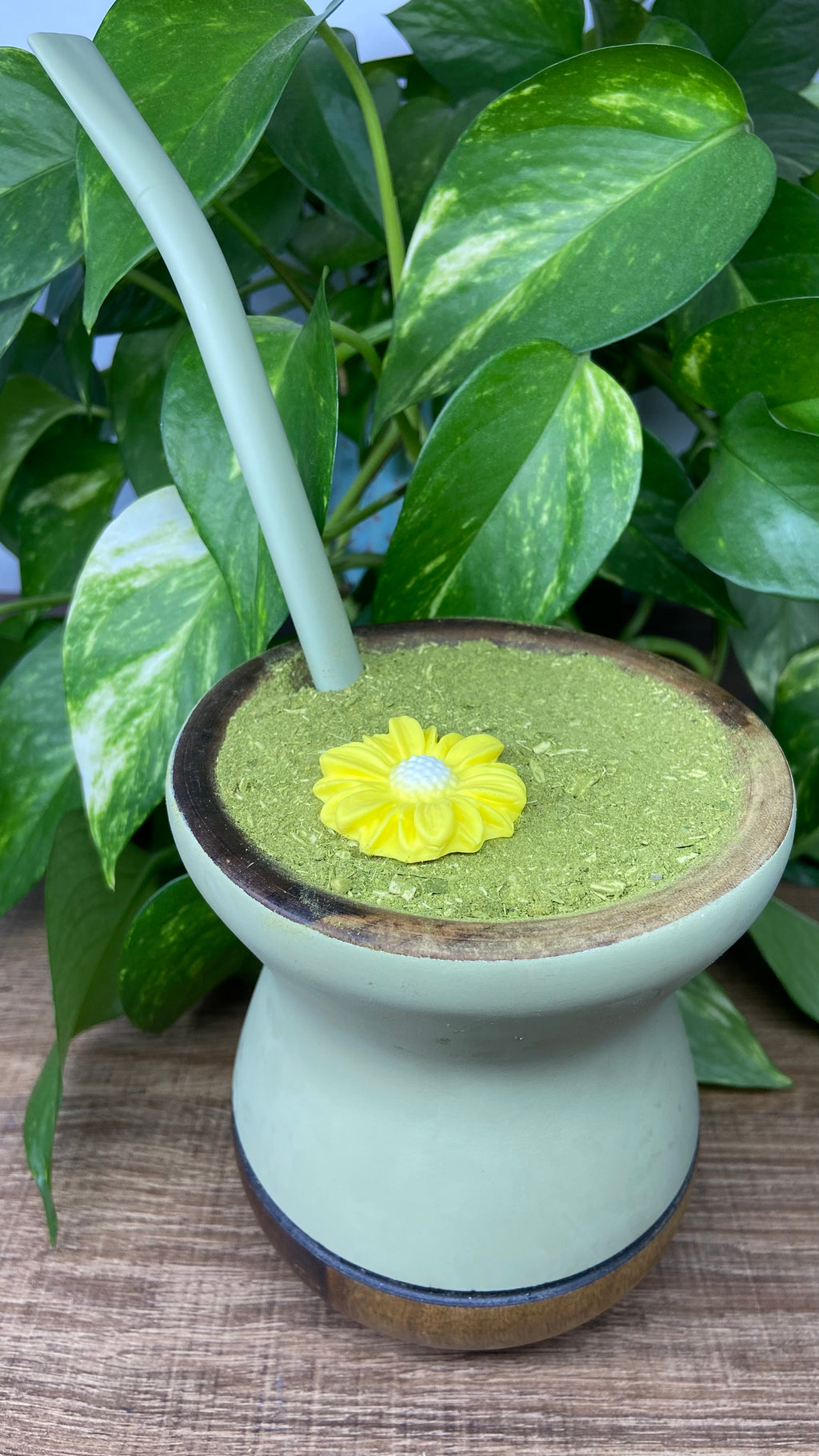 Flor margarida média| enfeite de chimarrão