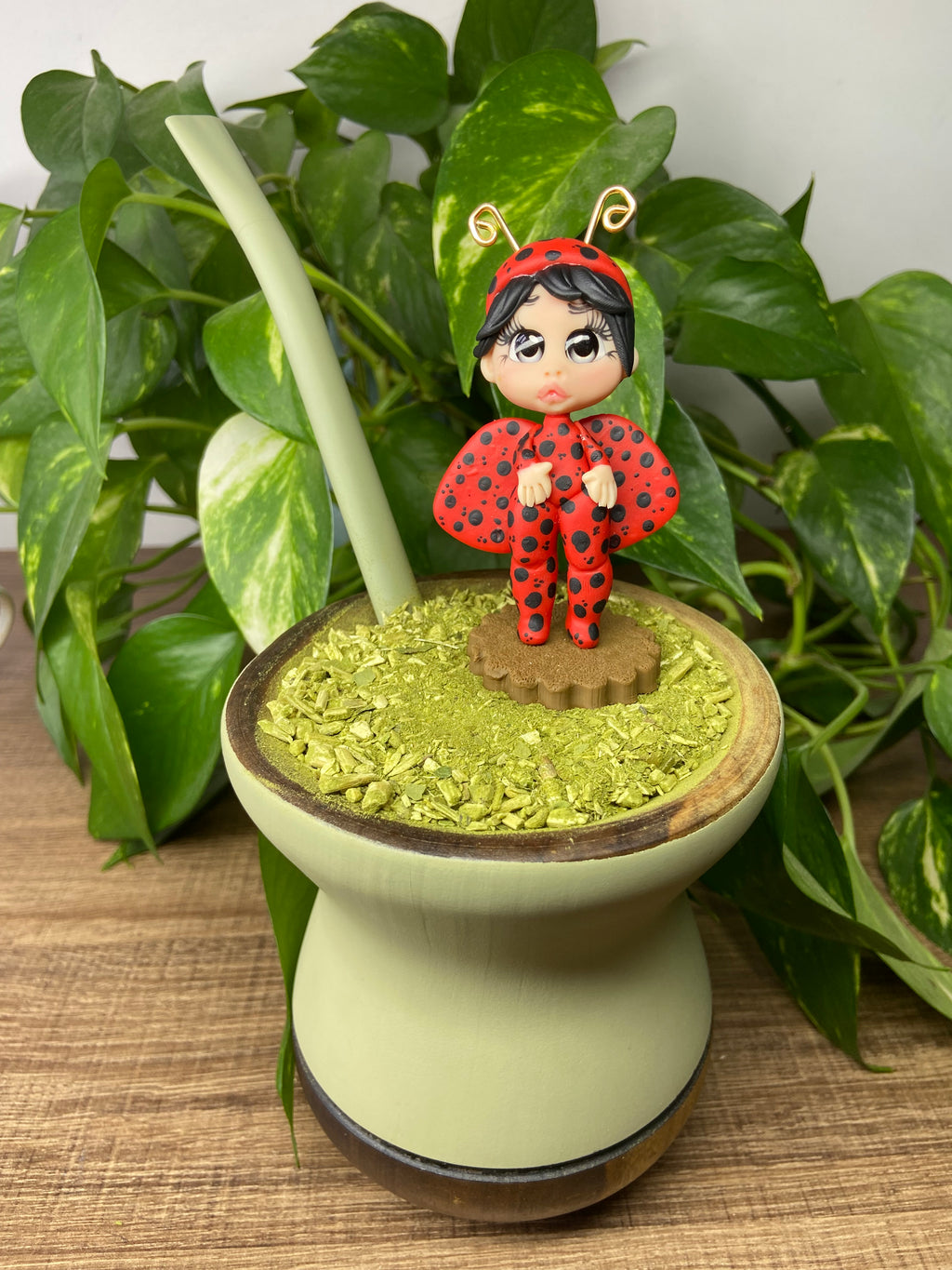 Boneca Maria Joaninha  | enfeite de chimarrão