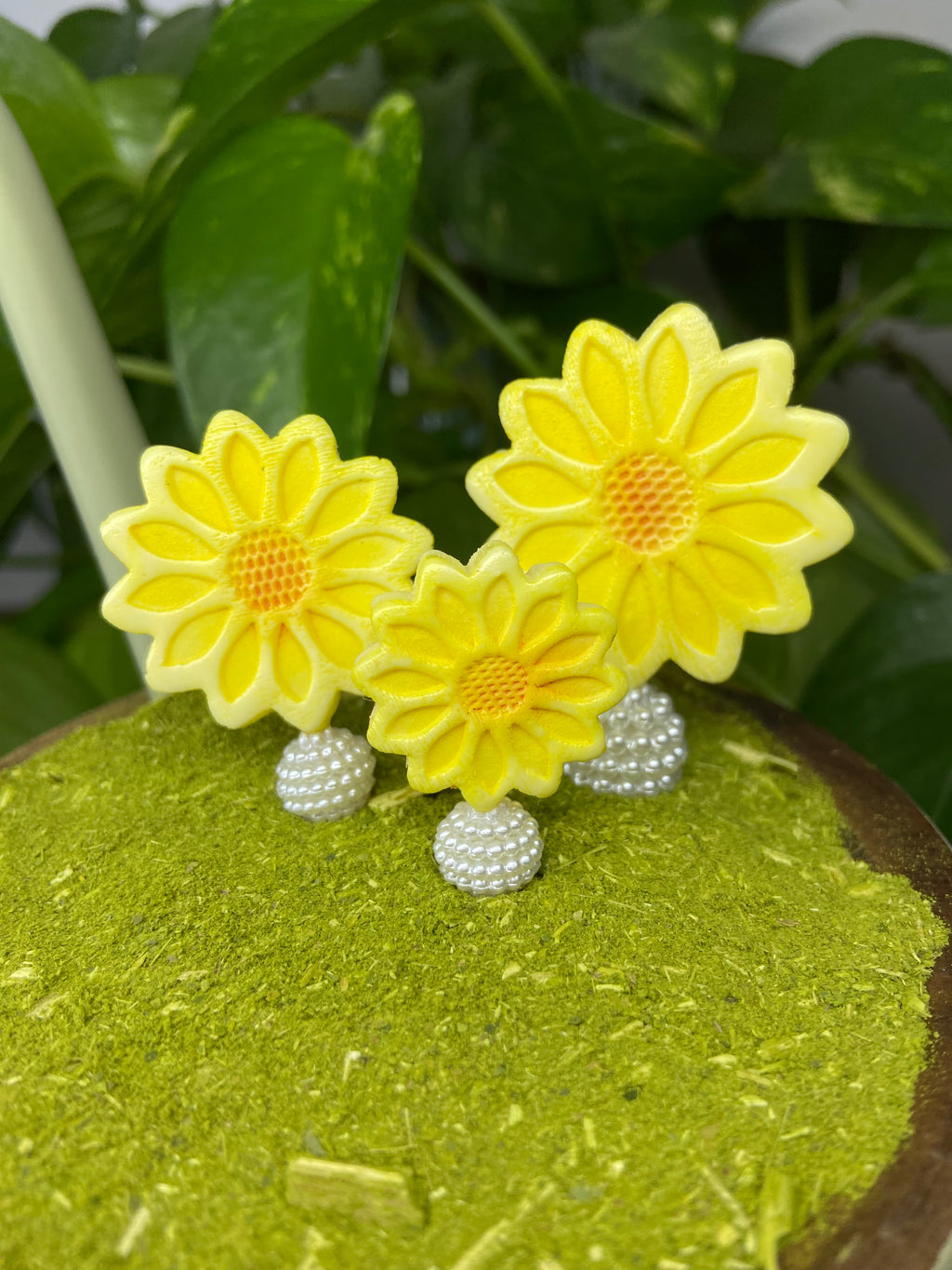 Trio flor | enfeite de chimarrão