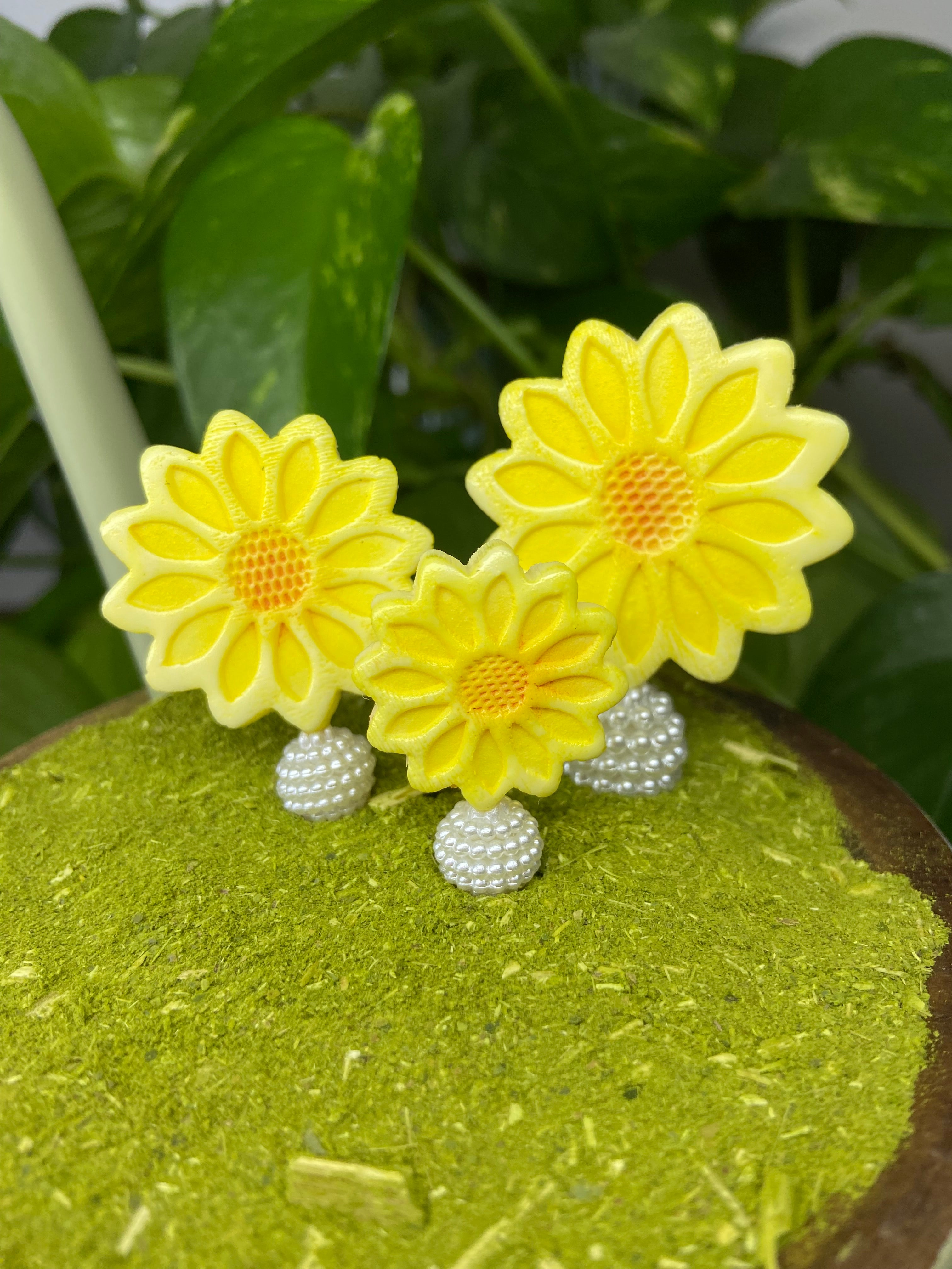 Trio flor | enfeite de chimarrão