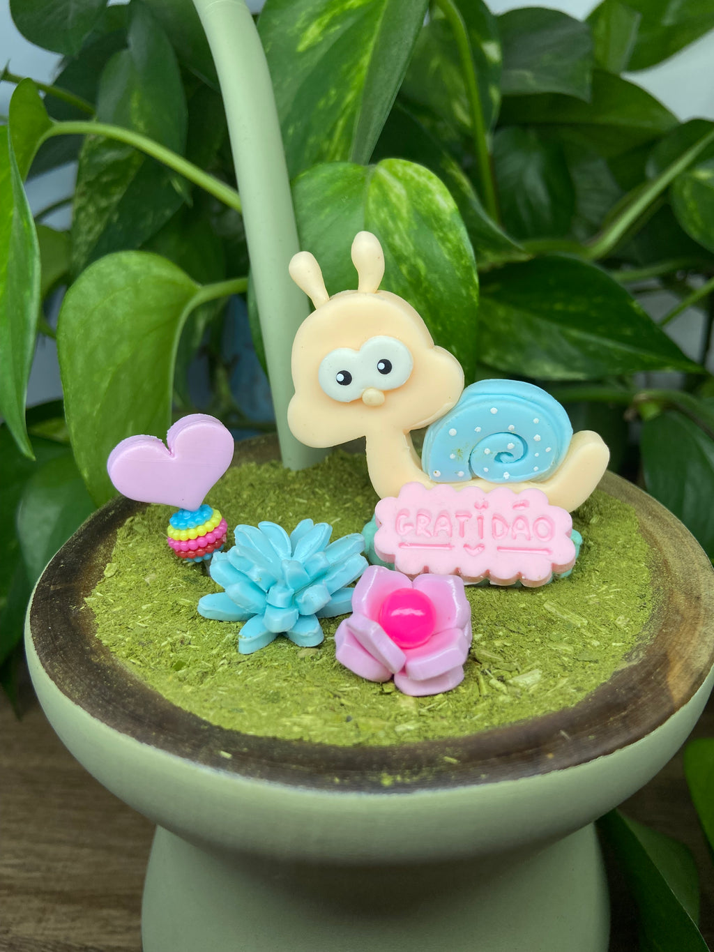 Caracol Gratidão | enfeite de chimarrão