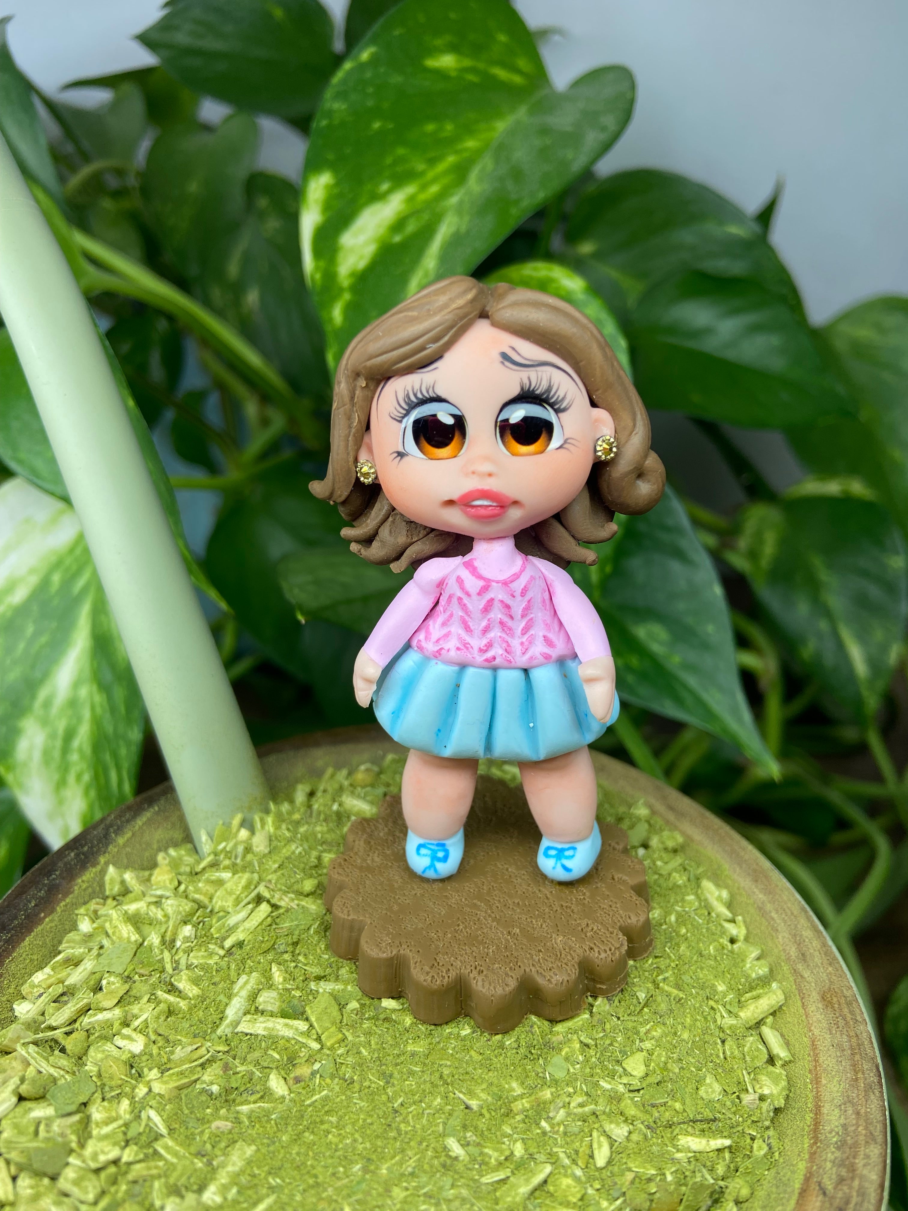 Boneca Luisa | enfeite de chimarrão