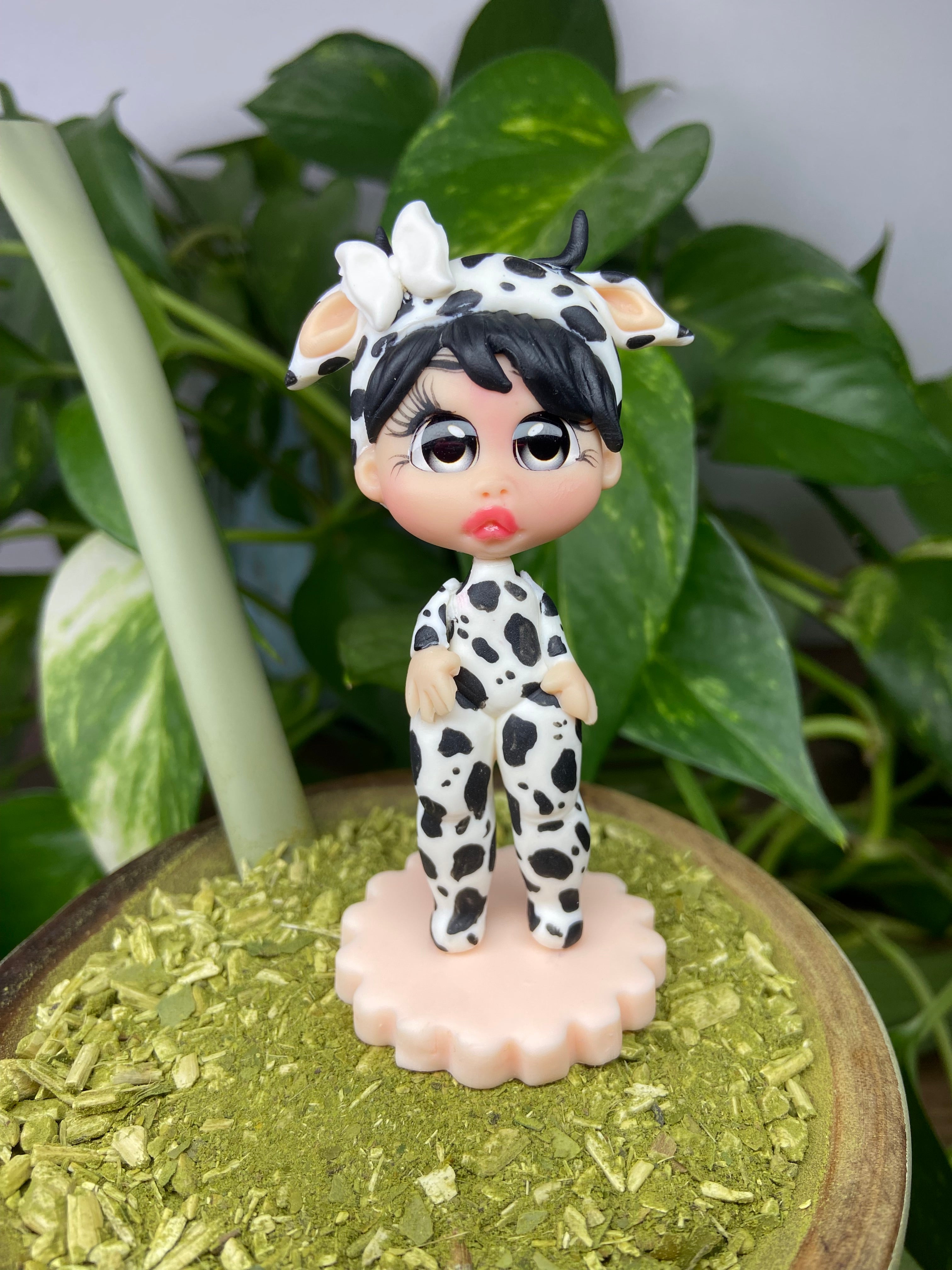 Boneca Maria Vaquinha   | enfeite de chimarrão