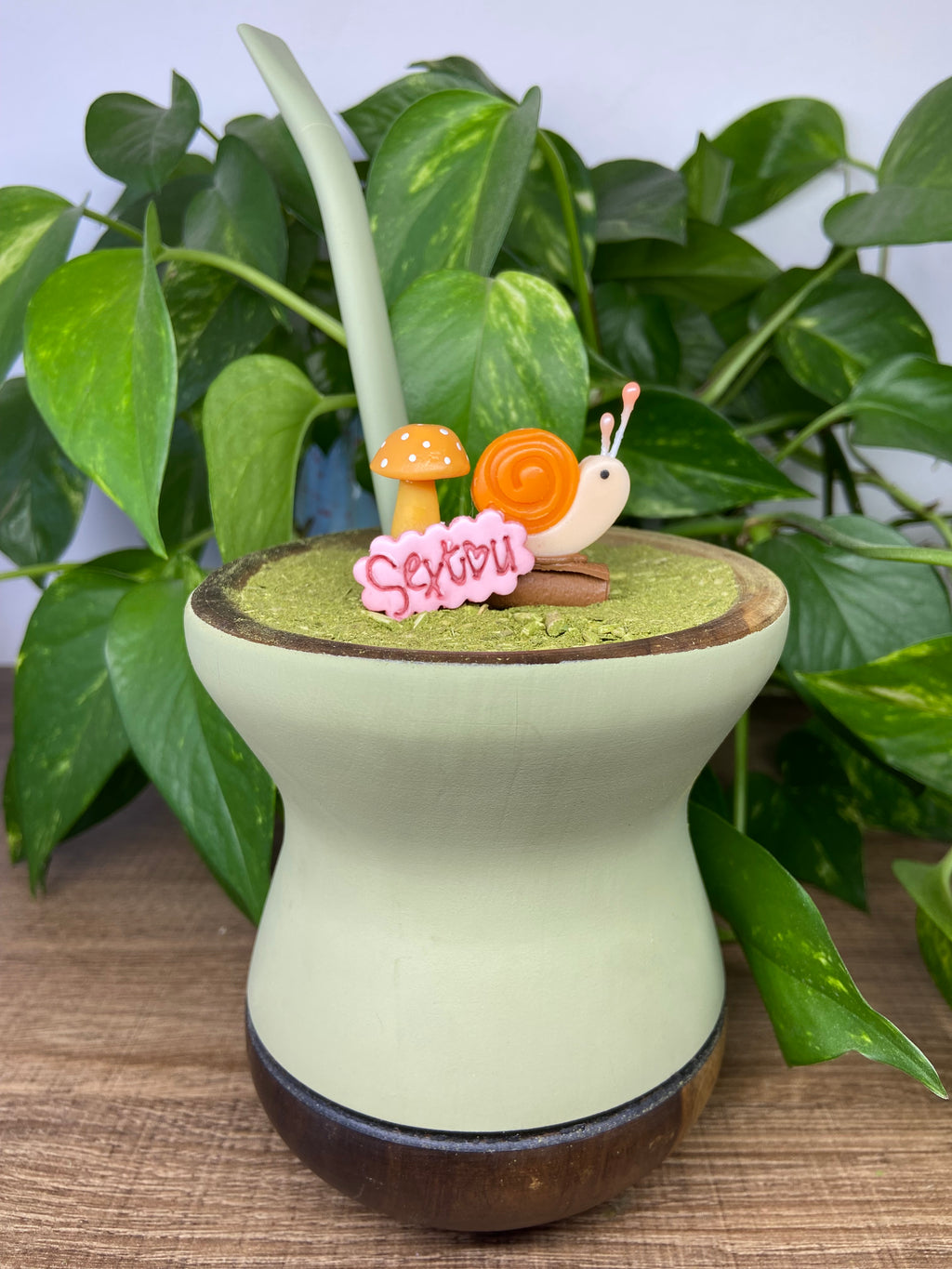 Sextou caracol| enfeite de chimarrão