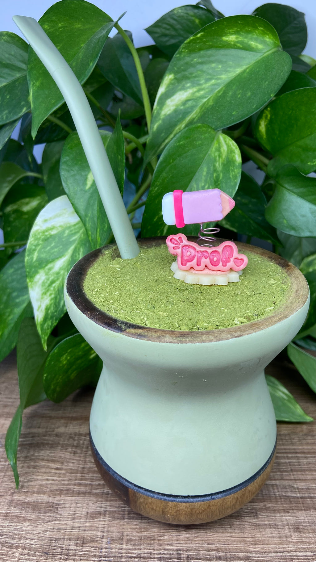 Prof | enfeite de chimarrão