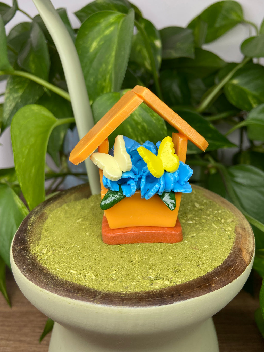 Casinha de flor| enfeite de chimarrão