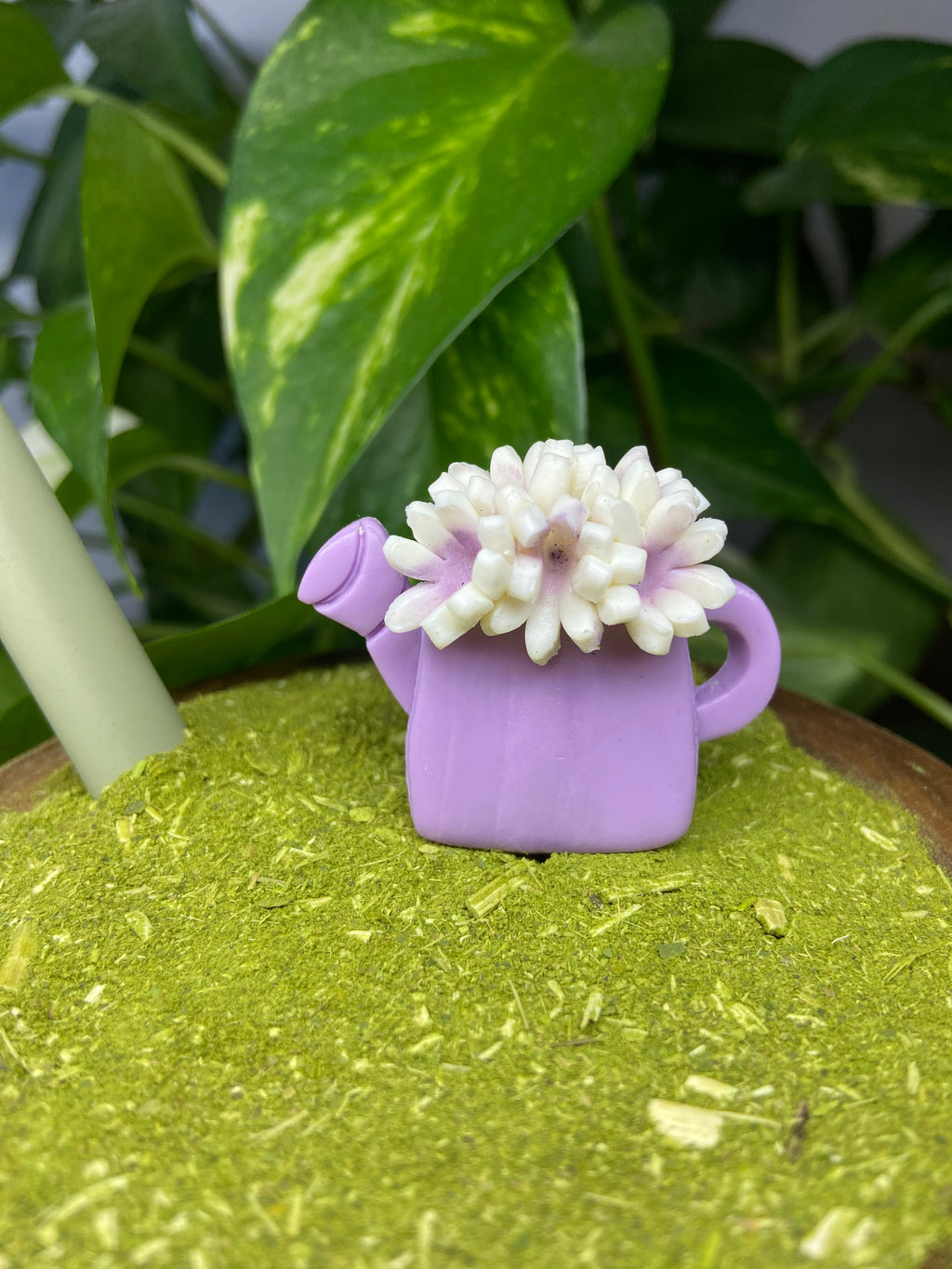 Regador com flor | enfeite de chimarrão