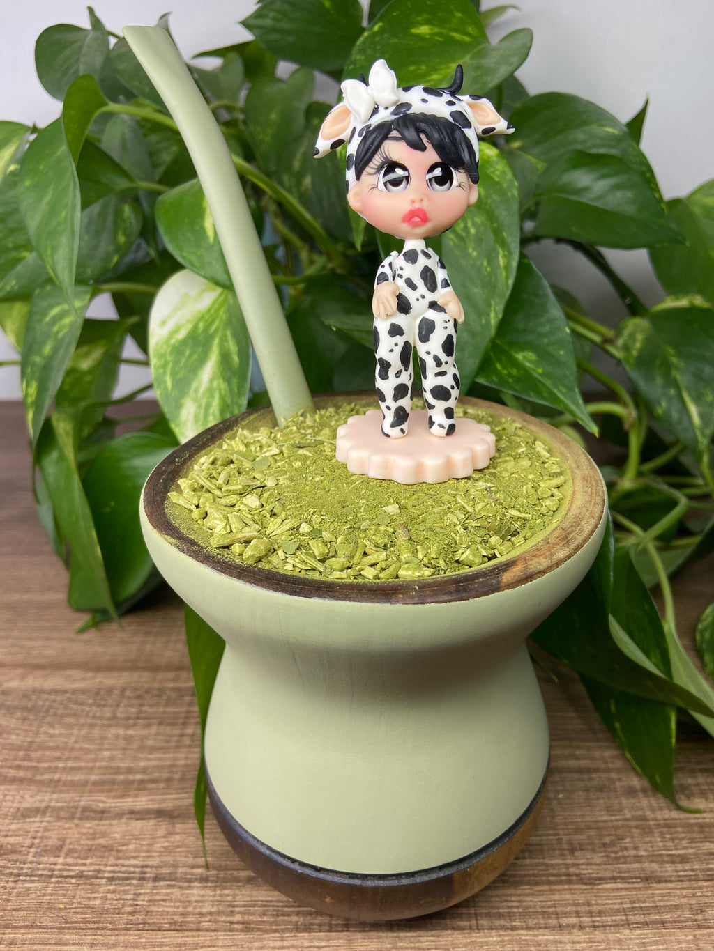 Boneca Maria Vaquinha   | enfeite de chimarrão