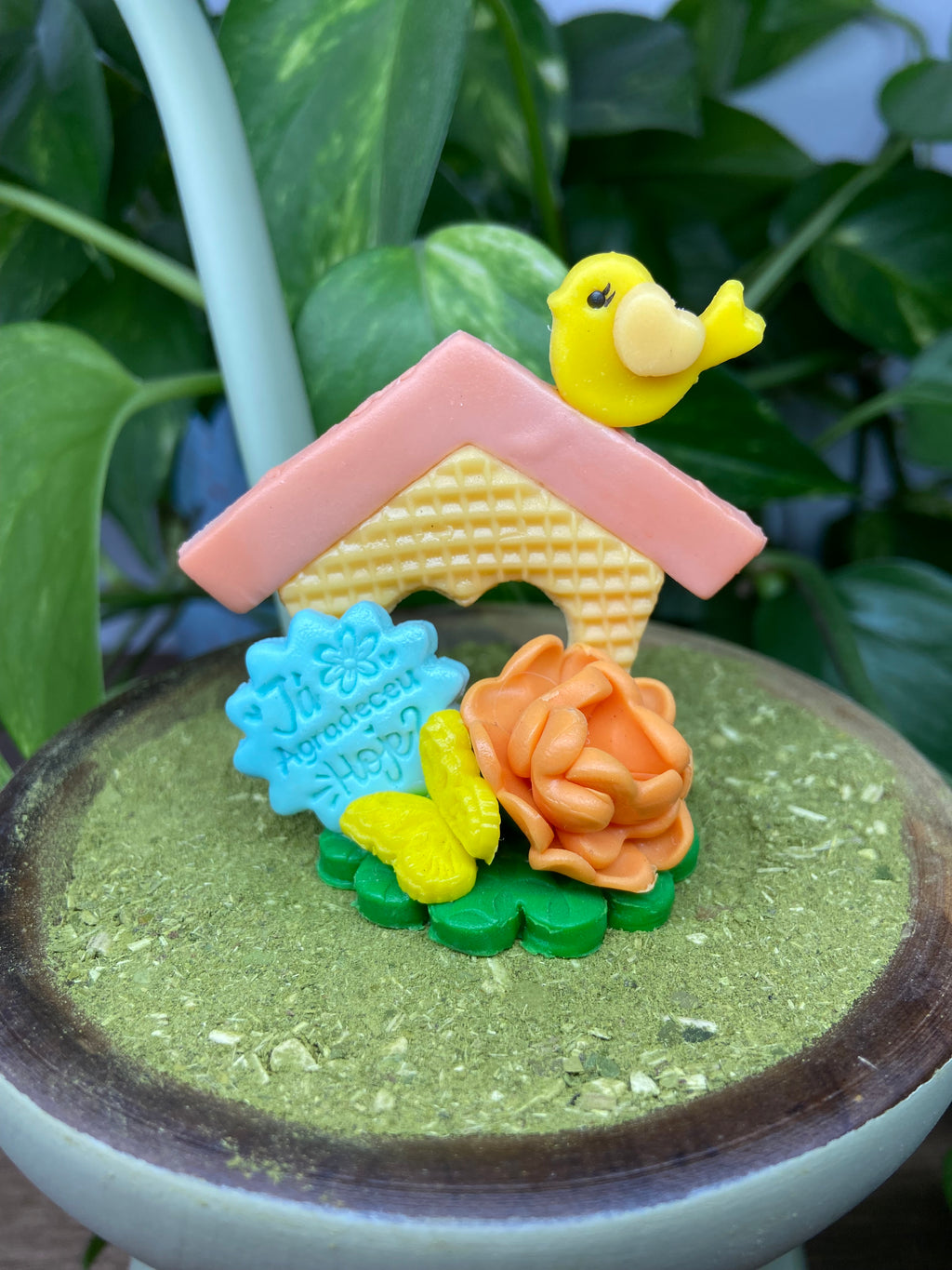 Já agradeceu  hoje? Casinha| enfeite de chimarrão