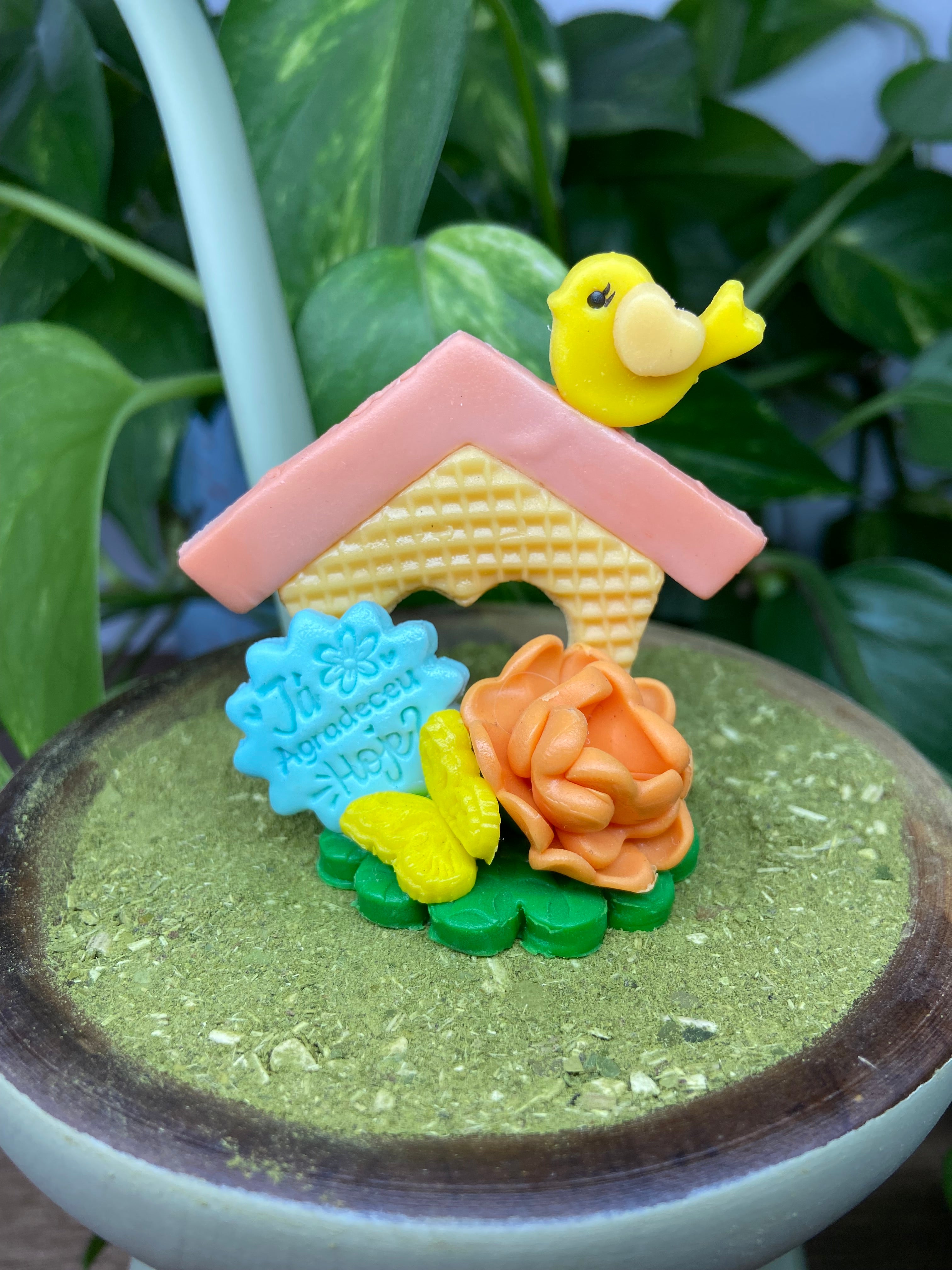 Já agradeceu  hoje? Casinha| enfeite de chimarrão