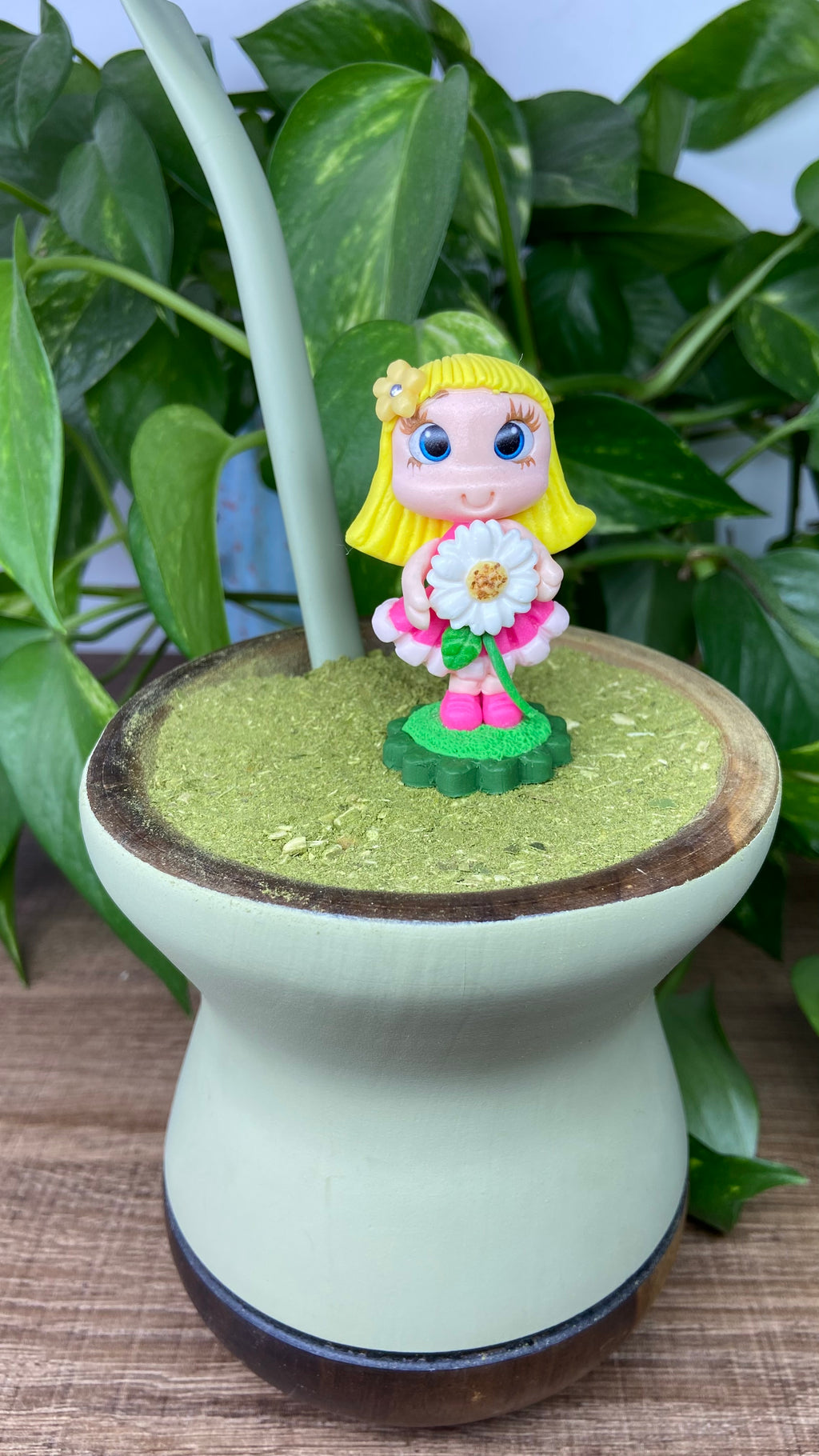 Boneca Florzinha|enfeite de chimarrão