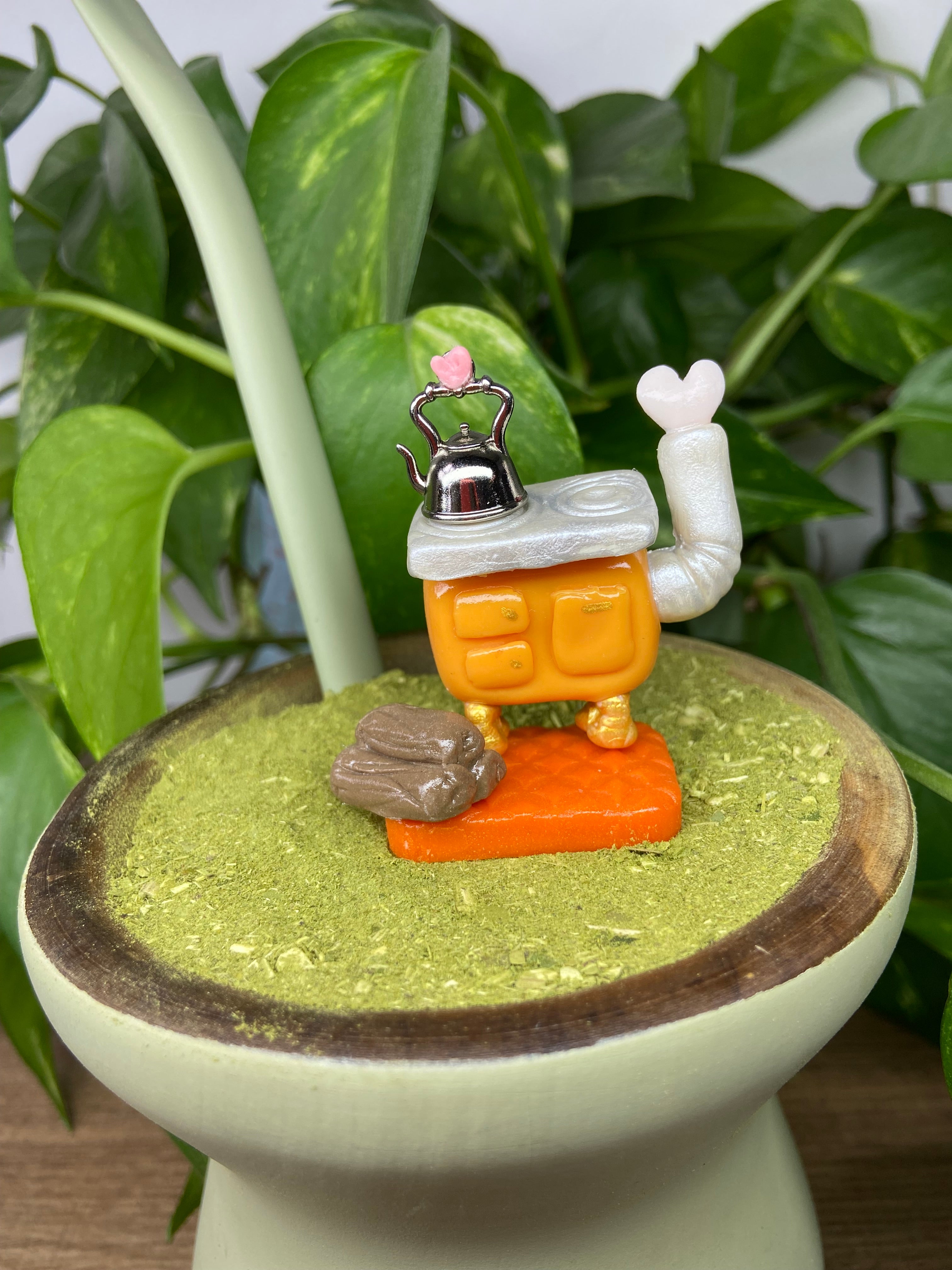 Fogão  a lenha | enfeite de chimarrão