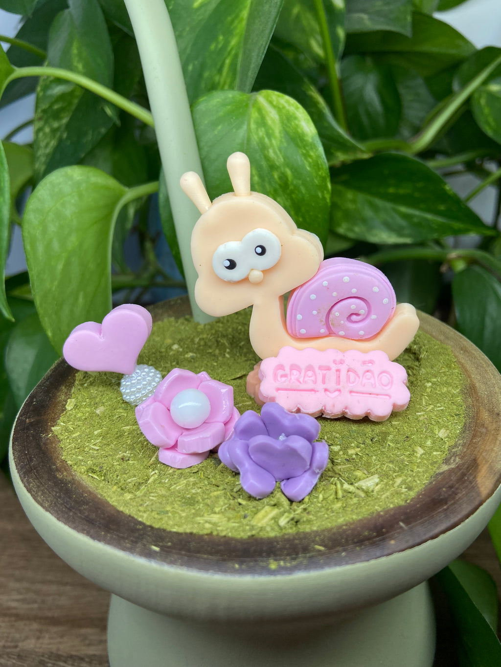 Caracol Gratidão | enfeite de chimarrão