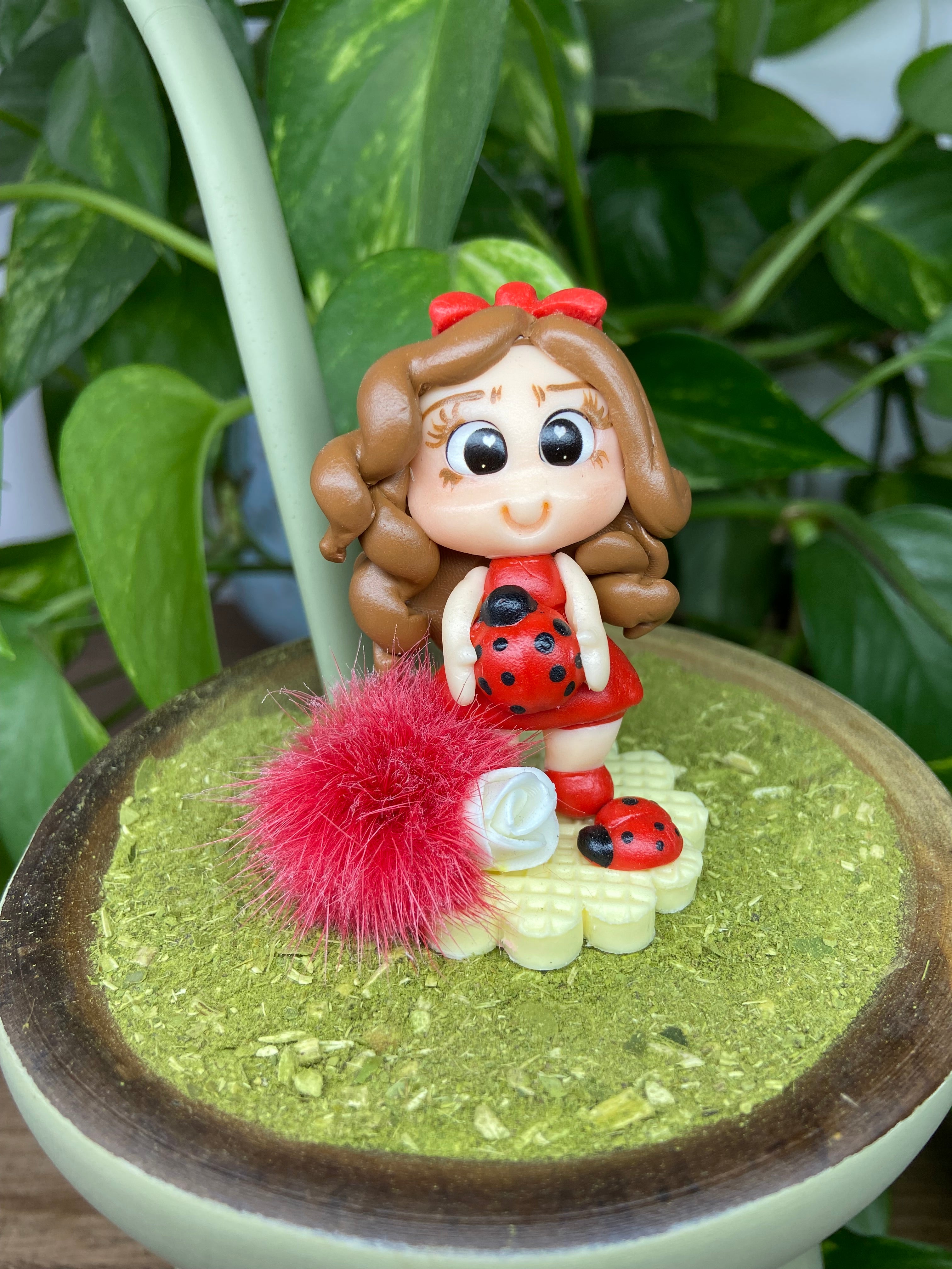 Boneca Joaninha| enfeite de chimarrão