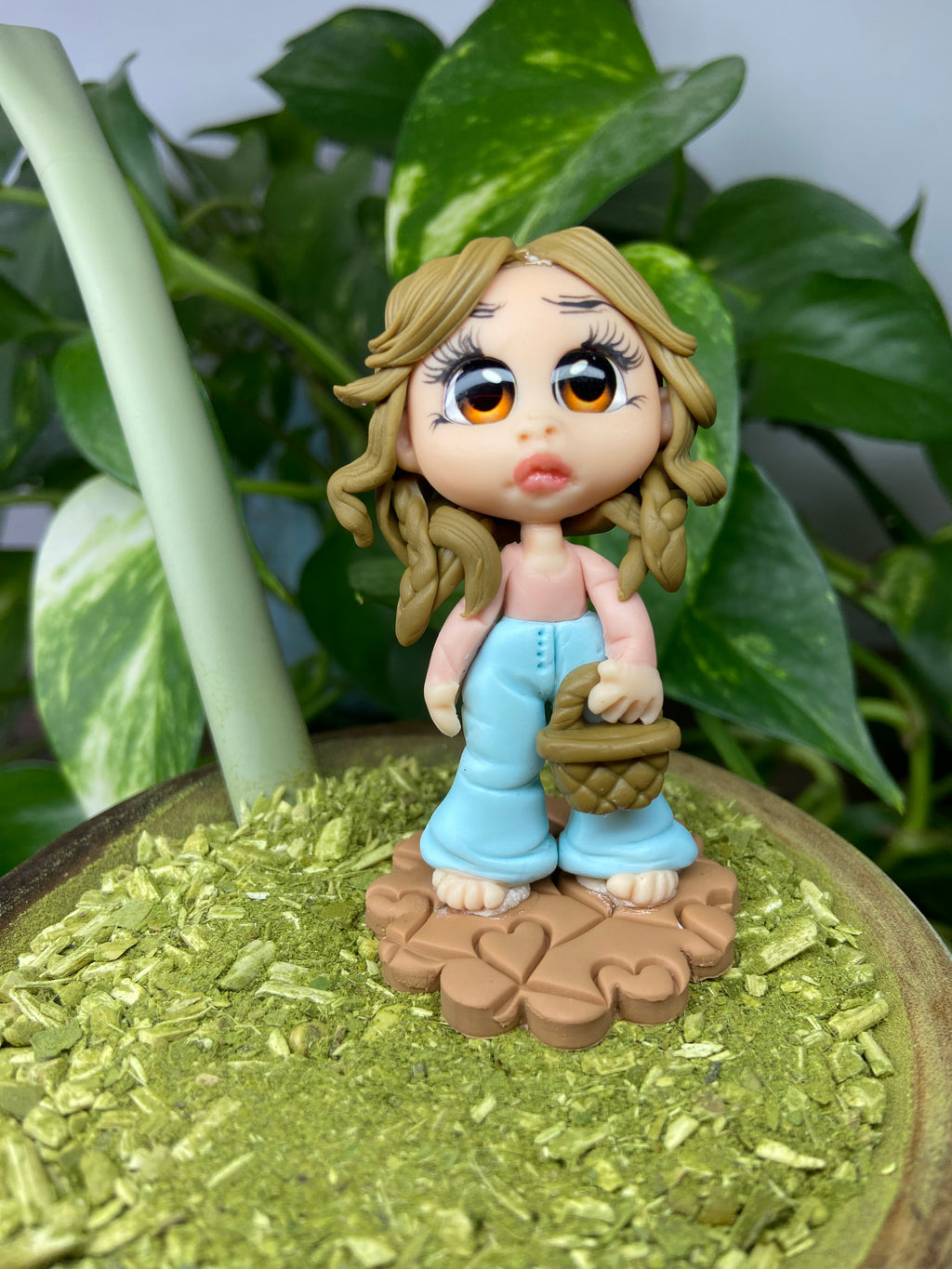 Boneca Cecilia | enfeite de chimarrão