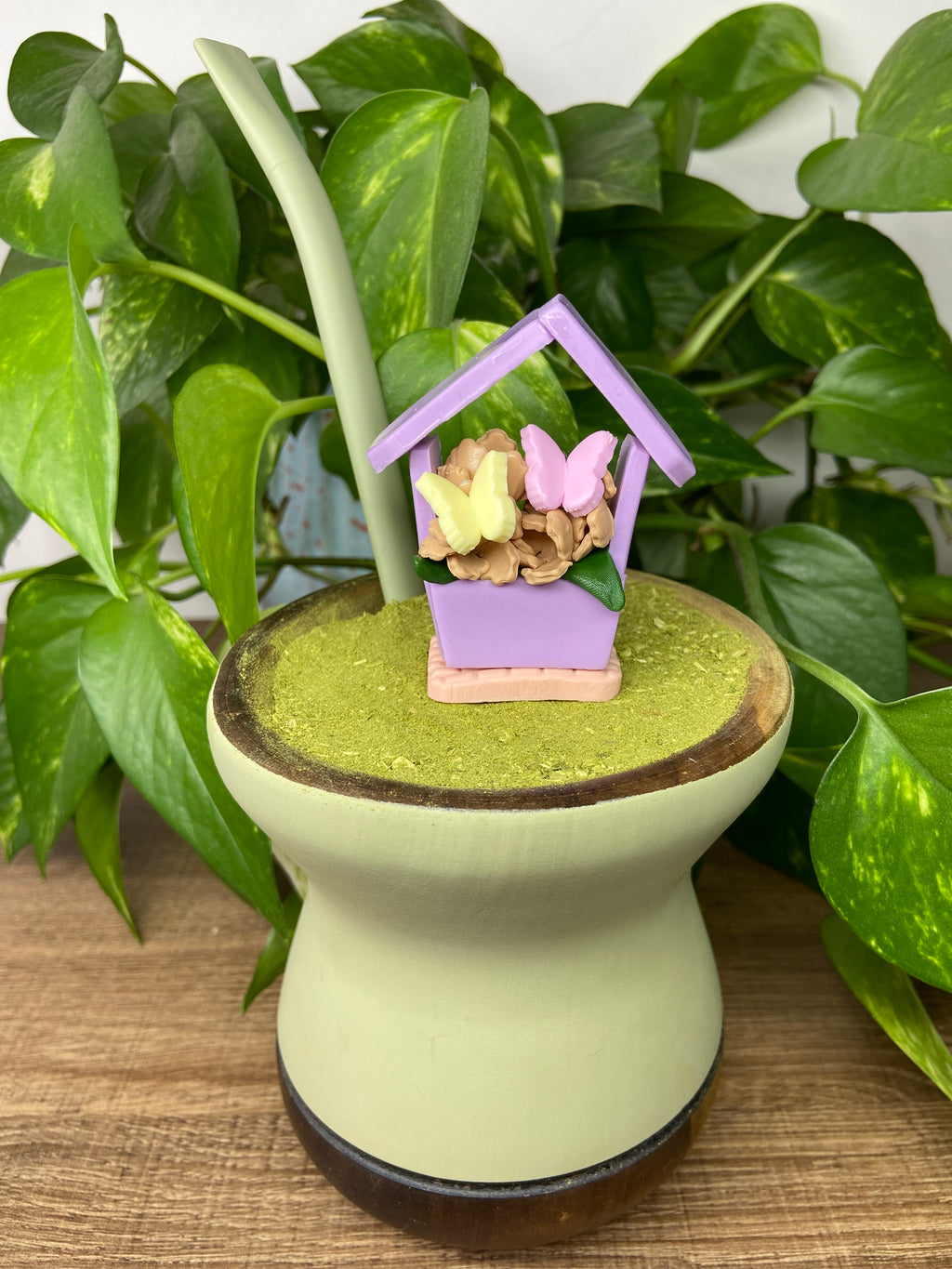 Casinha de flor| enfeite de chimarrão