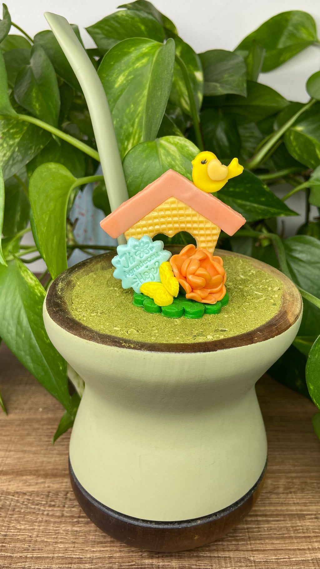 Já agradeceu  hoje? Casinha| enfeite de chimarrão