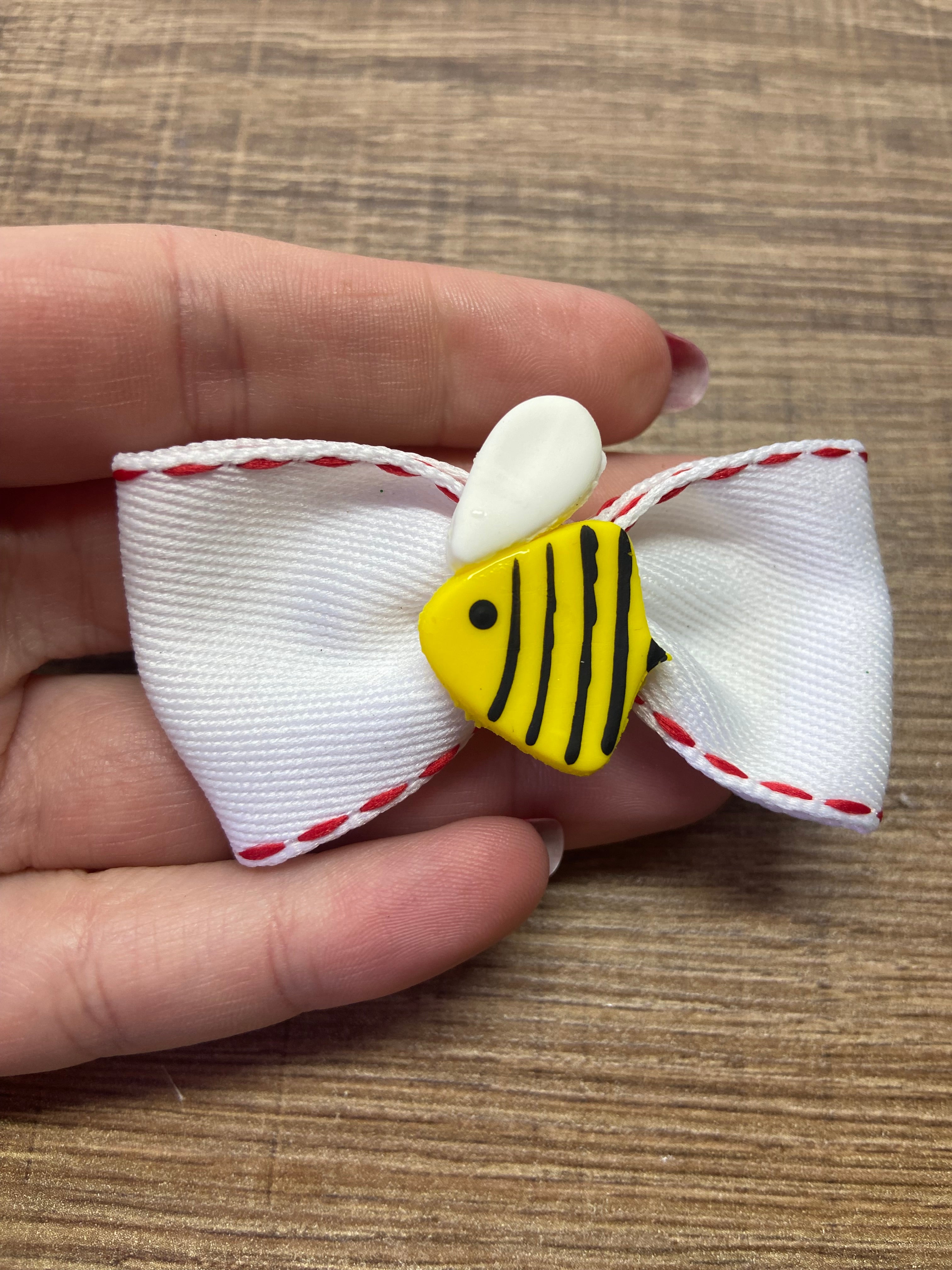 Laços de cabelo pequeno Abelhinha