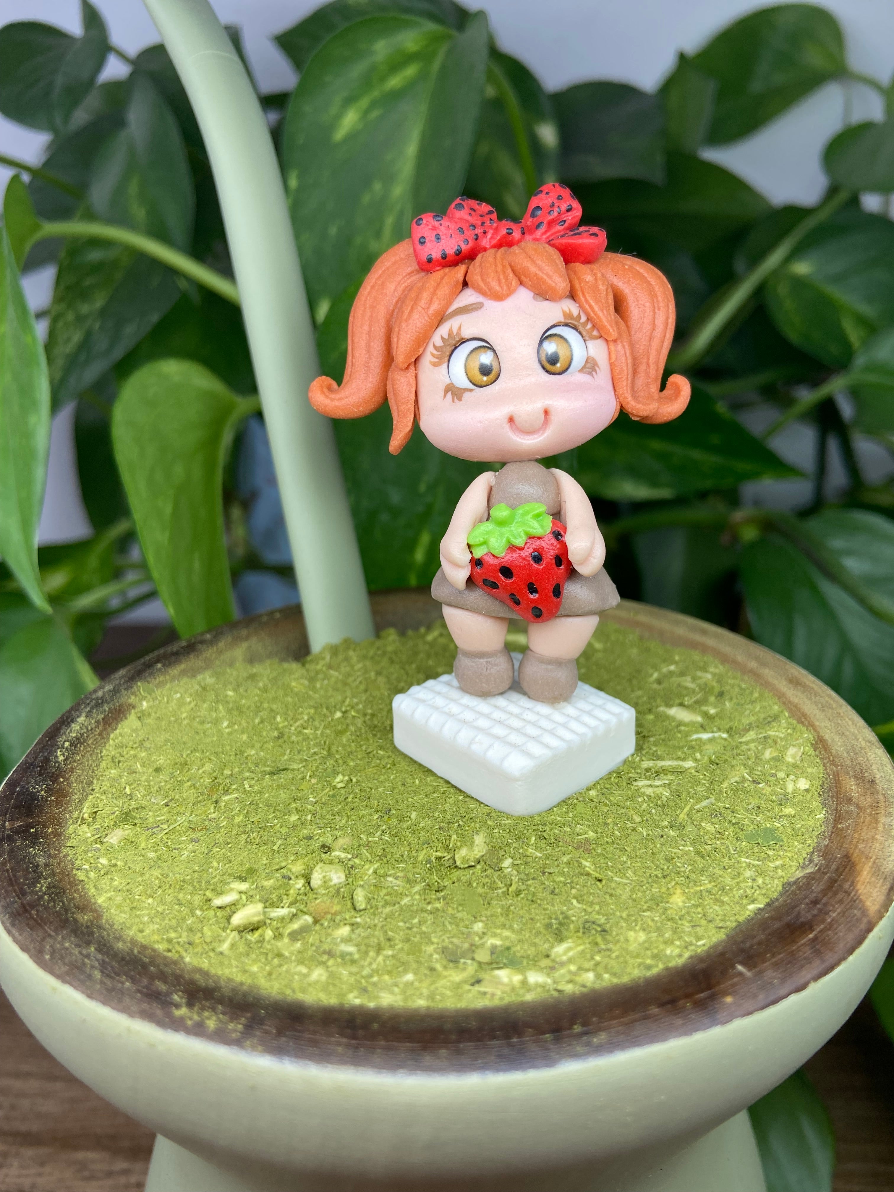 Boneca Moranguinho | enfeite de chimarrão