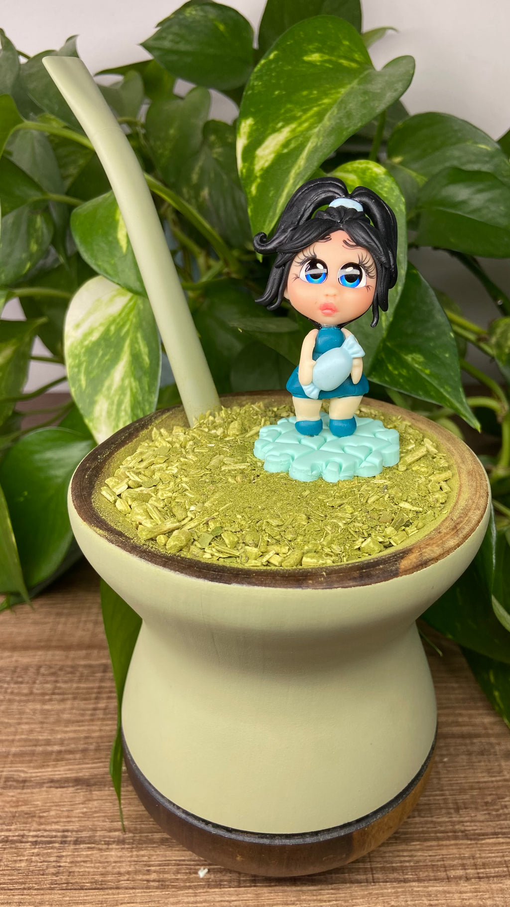 Boneca Helena| enfeite de chimarrão