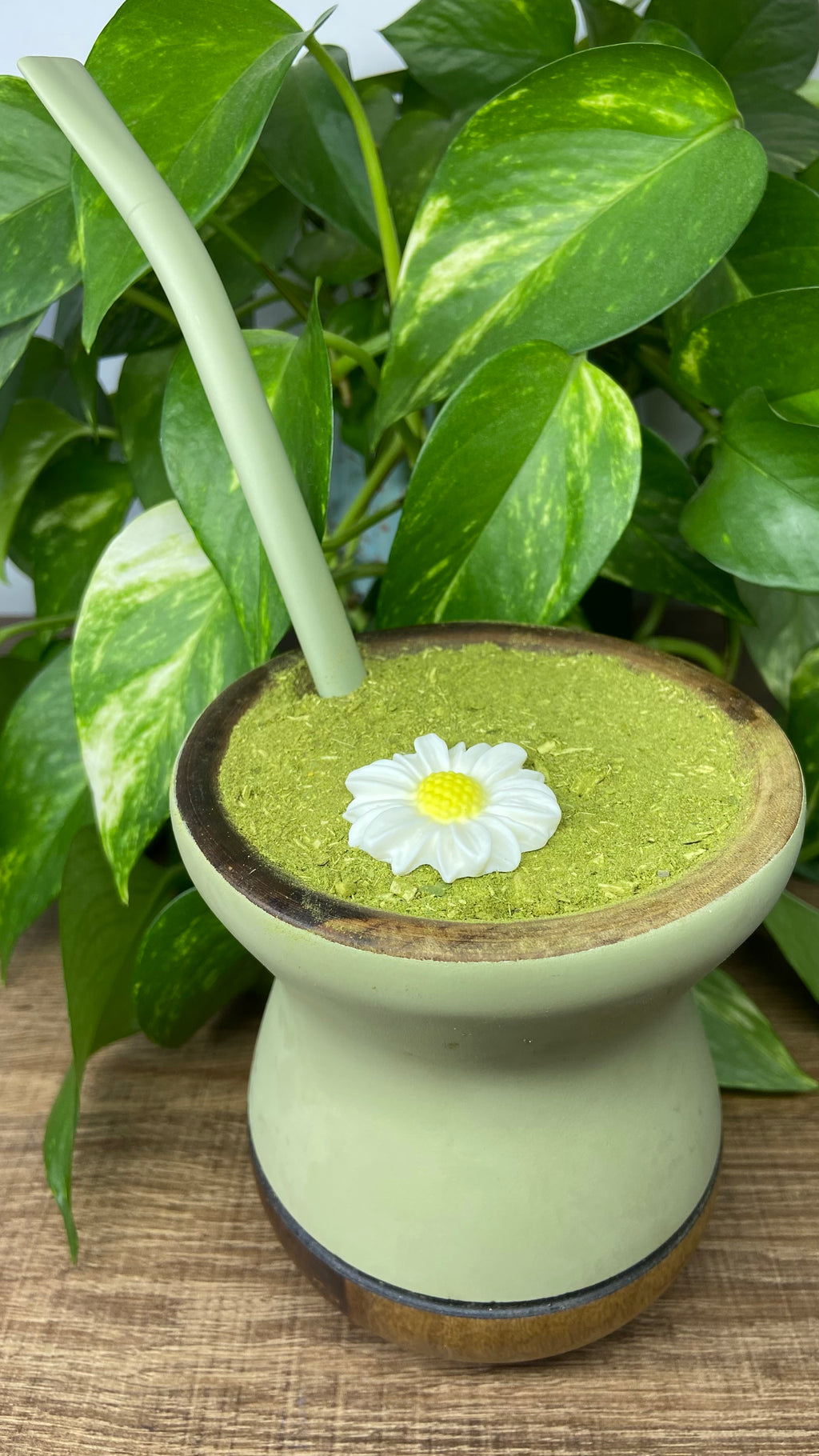 Flor margarida média| enfeite de chimarrão